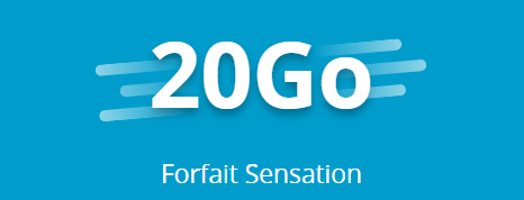 forfait sensation 20 Go 