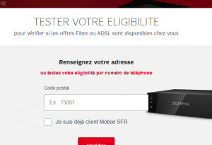 eligible a la fibre sfr