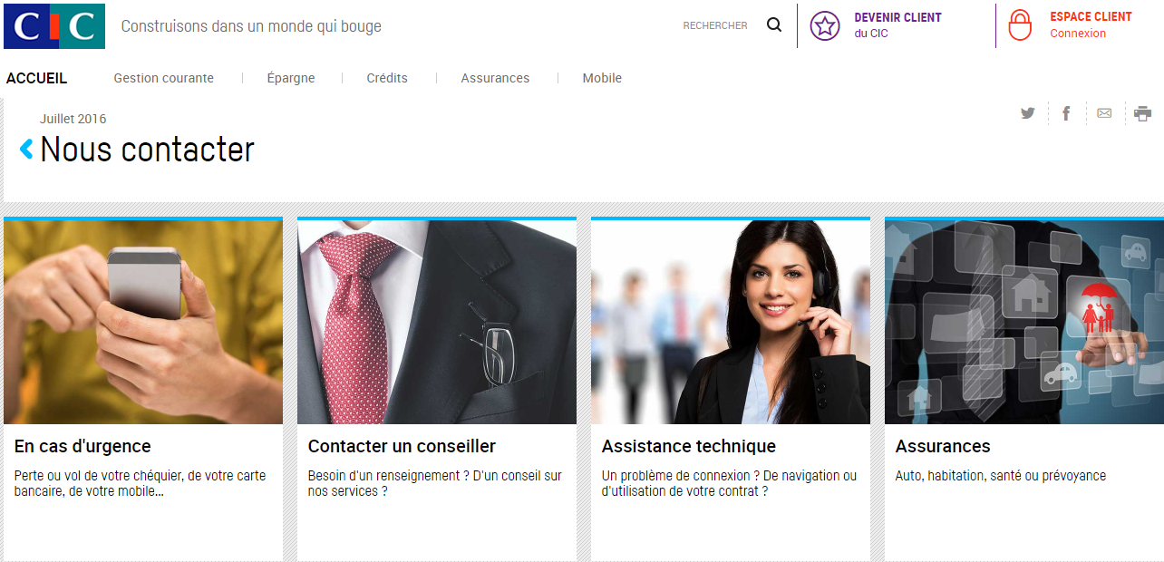 contacter cic mobile