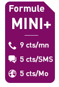 Réglo mobile formule MINI