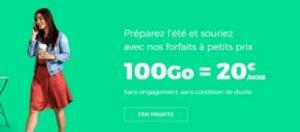 offre mobile sans engagement 100 Go 