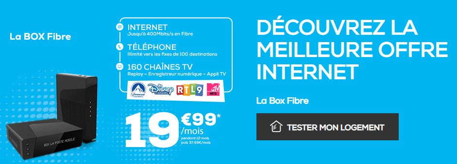 box la poste disponible en fibre optique